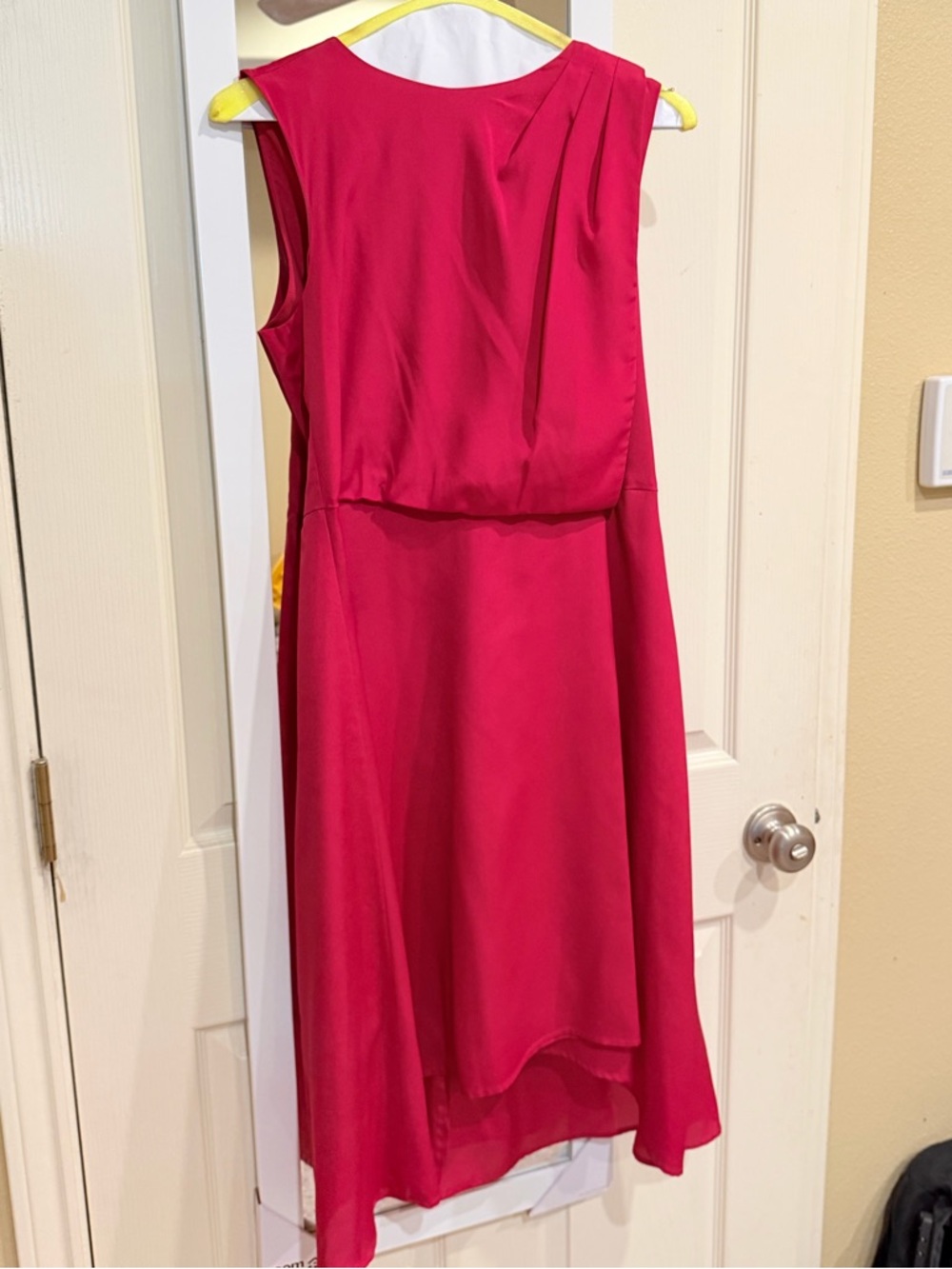Vince Camuto Sleeveless High-Low Dress in Fuchsia